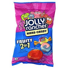 Jolly Rancher Fruity 2 In 1 Hard Candy Peg Bag