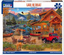 White Mountain 1000pc Lake Retreat