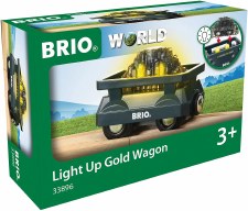 Brio Light Up Gold Wagon 33896