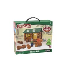 Lincoln Logs On The Trail 59 Piece Set