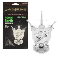 Metal Earth Iconx Got House Stark Sigil Steel Model Kit