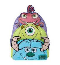 Loungefly Monsters Inc Triple Pocket Backpack