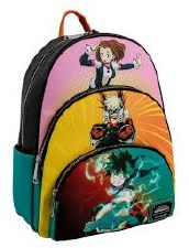 Loungefly My Hero Academia Triple Pocket Backpack