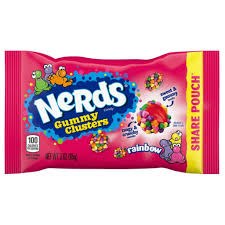 Nerd Gummy Clusters Rainbow Peg 85g