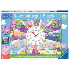 Ravensburger 60pc Peppa Pig Tell The Time Jigsaw