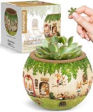 Piece Relax Puzzle Planter Smart Happy Reading