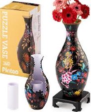 Pintoo Puzzle Vase Elegant Floral Print
