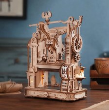 Rokr Classic Printing Press Wooden 3d Model Kit