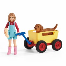 Schleich Puppy Wagon Ride 42543