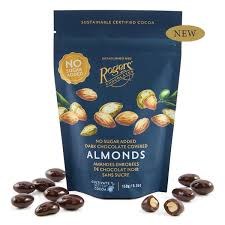 Rogers Chocolates No Sugar Dark Chocolate Almonds 150g