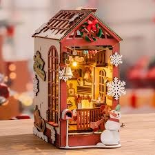 Rolife Book Nook Christmas Indoor Scene