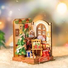 Rolife Diy Miniature House Christmas Fireplace