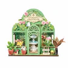 Rolife Diy Minature Green Fountain Garden