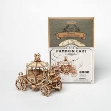 Rolife 3d Wooden Puzzle Pumpkin Cart