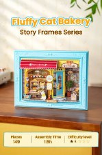 Rolife Story Frames Series Fluffy Cat Bakery
