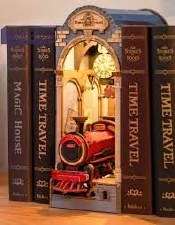 Rolife 3d Creative Bookends Time Travel