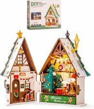Rolife Diy Minature House Twinking Christmas House