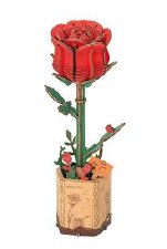 Rowood Wooden Bloom Craft Red Rose