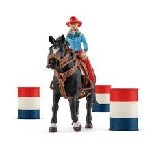 Schleich Cowgirl Barrel Racing Fun 42576