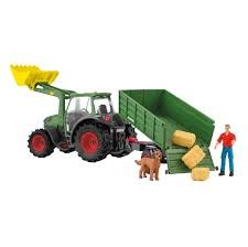 Schleich Tractor With Trailer