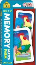 School Zone Memory Match Farm