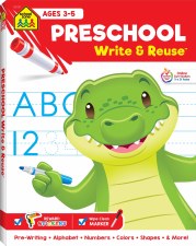 School Zone Preschool Write  Reuse Abc 123