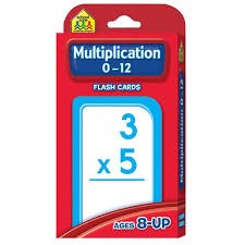 School Zone Flash Cards Multiplication