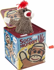 Schylling Sock Monkey Jack In The Box