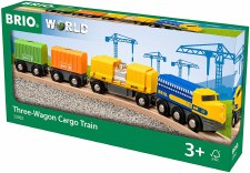 Brio Three-wagon Cargo Train 33982