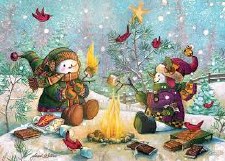 Cobble Hill 35pc Tray Smore Snowfall