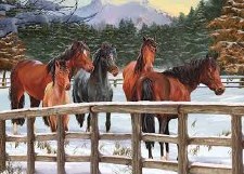 Cobble Hill 35pc Tray Snowy Pasture