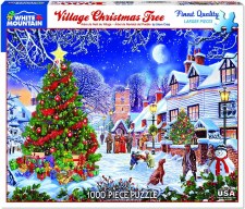 White Mountain 1000pc Village Christmas Tree