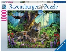 Ravensburger 1000pc Familie Of Wolfs In Forest