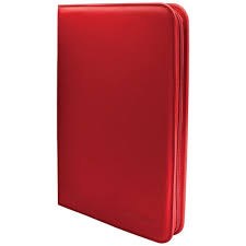 Ultrapro Vivid 9 Pocket Zippered Pro Binder Red