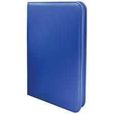Ultrapro Vivid 9 Pocket Zippered Binder Blue