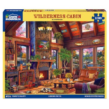 White Mountain 1000pc Wilderness Cabin