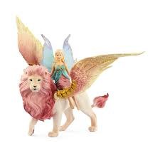 Schleich Bayala Fairy In Flight On Winged Lion 70714