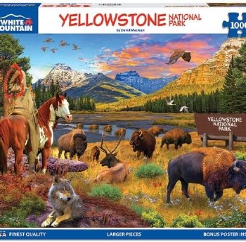 White Mountain 1000pc Yellowstone National Park