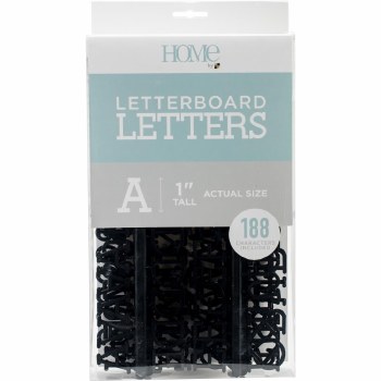 DCWV Letterboard 1&quot; Letters- Black