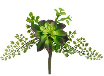 Succulent &amp; Fern Pick, 11&quot;