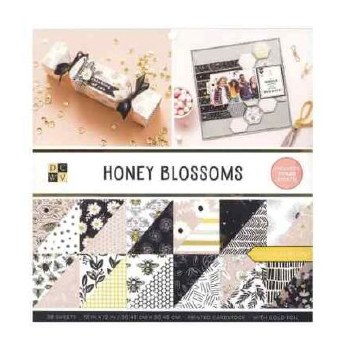 12x12 DCWV Paper Stack- Honey Blossoms