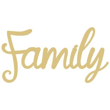 MDF Cut Out - Family, 12&quot;
