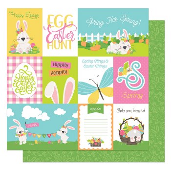 Hop To It 12x12 Paper- Bunny Ears