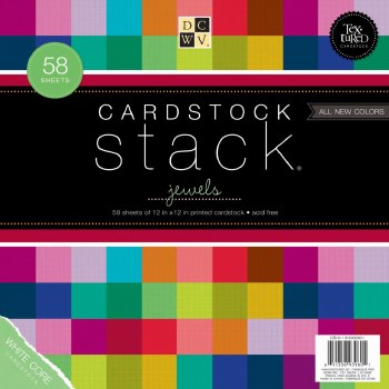 12x12 DCWV Paper Stack- Jewels