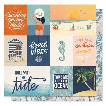 Beach Vibes 12x12 Paper- Ocean View