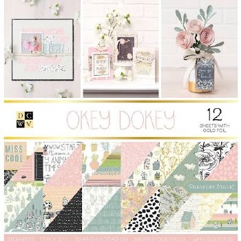 12x12 DCWV Paper Stack- Okey Dokey
