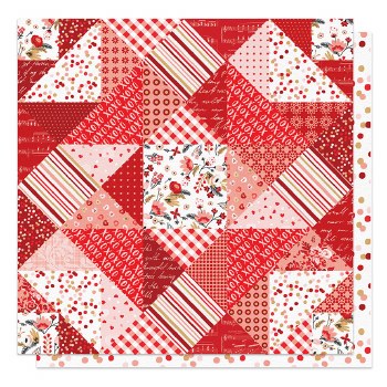 Cupid's Sweetheart Cafe 12x12 Paper - Quilt From Cupid