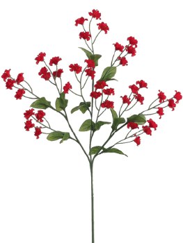 Double Baby's Breath Spray, 19&quot;- Red