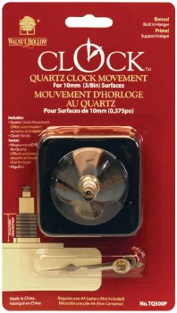 Clock Movement &amp; Hands- For 3/8&quot; Surfaces