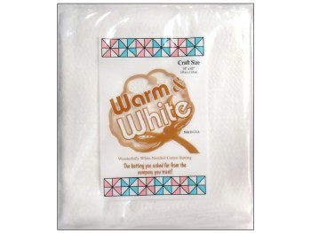 Warm &amp; White Cotton Batting, 34&quot; x 45&quot;